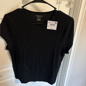 American Eagle Outfitters Black Short Sleeve Tee